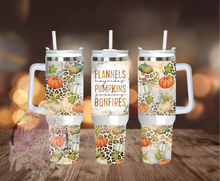 Load image into Gallery viewer, Fall Flannel Tumbler