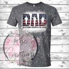Load image into Gallery viewer, Dad Bleached Tshirt - RoseCreationsLLC