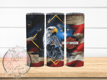 Load image into Gallery viewer, Harley Davidson Tumbler - RoseCreationsLLC