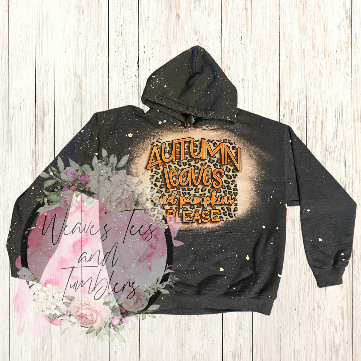 Gildan Heavy Blend Autumn Leaves Cheetah Hoodie