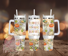 Load image into Gallery viewer, Fall Flannel Tumbler
