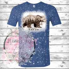 Load image into Gallery viewer, Wild One Bleached Tshirt - RoseCreationsLLC
