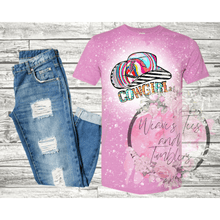 Load image into Gallery viewer, Cowgirl Bleached Tshirt - RoseCreationsLLC
