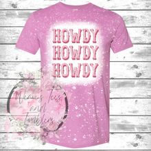 Load image into Gallery viewer, Howdy Bleached Tshirt - RoseCreationsLLC
