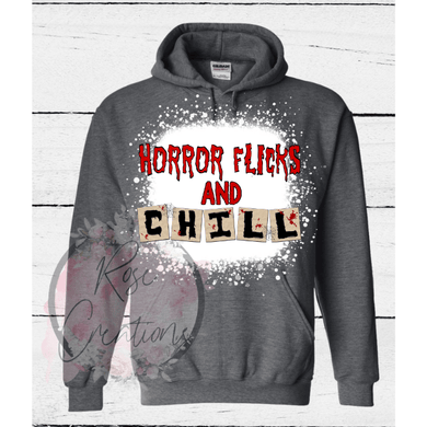 Gildan Heavy Blend Horror Flicks Hoodie - RoseCreationsLLC