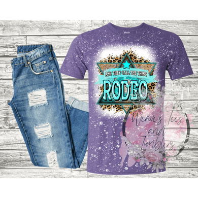 Rodeo Bleached Tshirt - RoseCreationsLLC