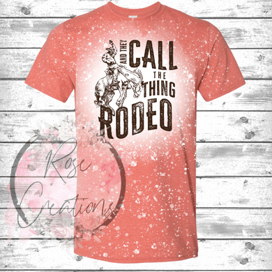 Rodeo Bleached Tshirt - RoseCreationsLLC