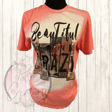 Load image into Gallery viewer, Beautiful Crazy Bleached Tshirt - RoseCreationsLLC
