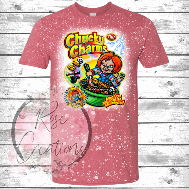 Chucky Bleached Tshirt - RoseCreationsLLC