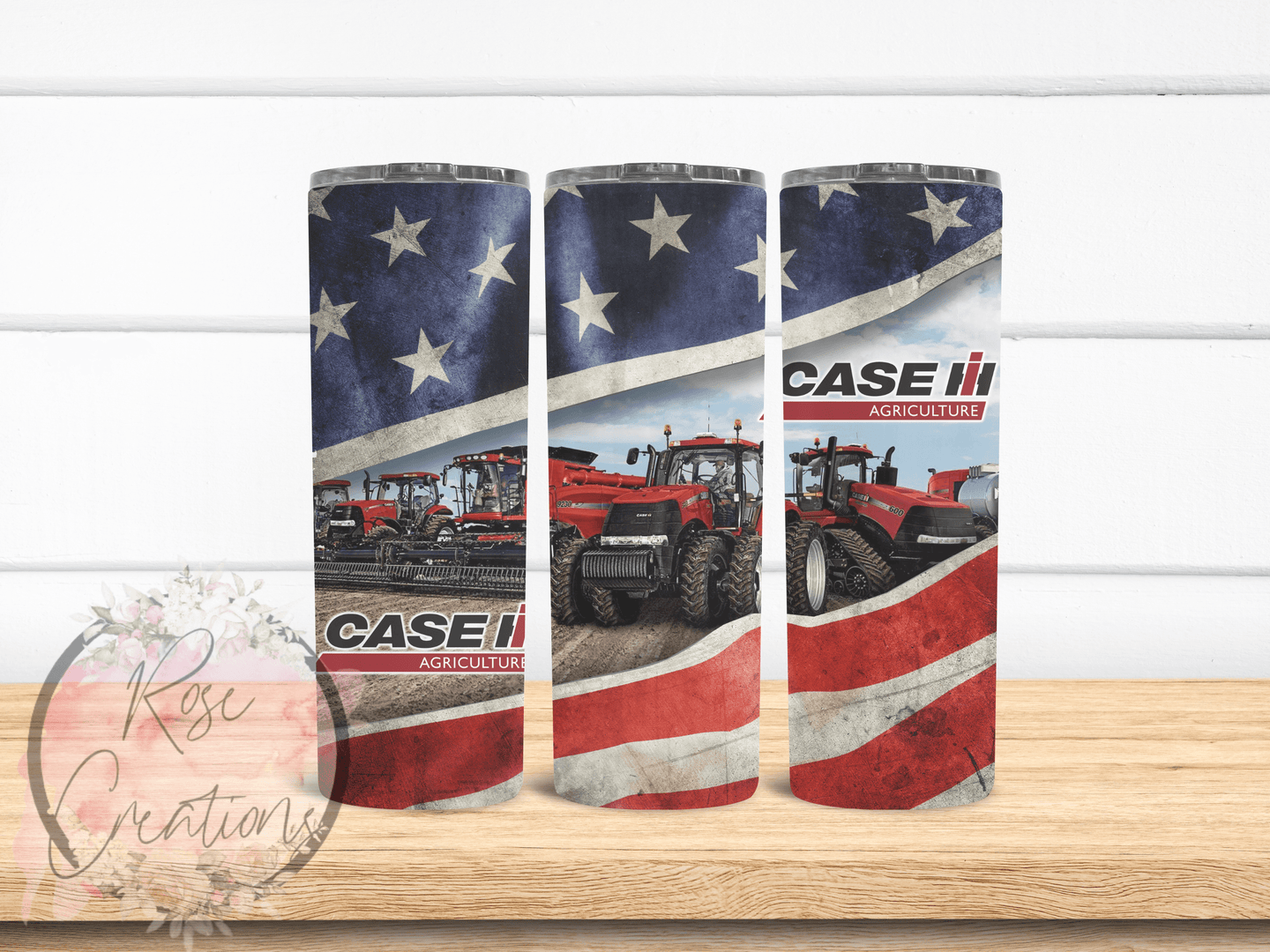 Case Tractor Tumbler - RoseCreationsLLC